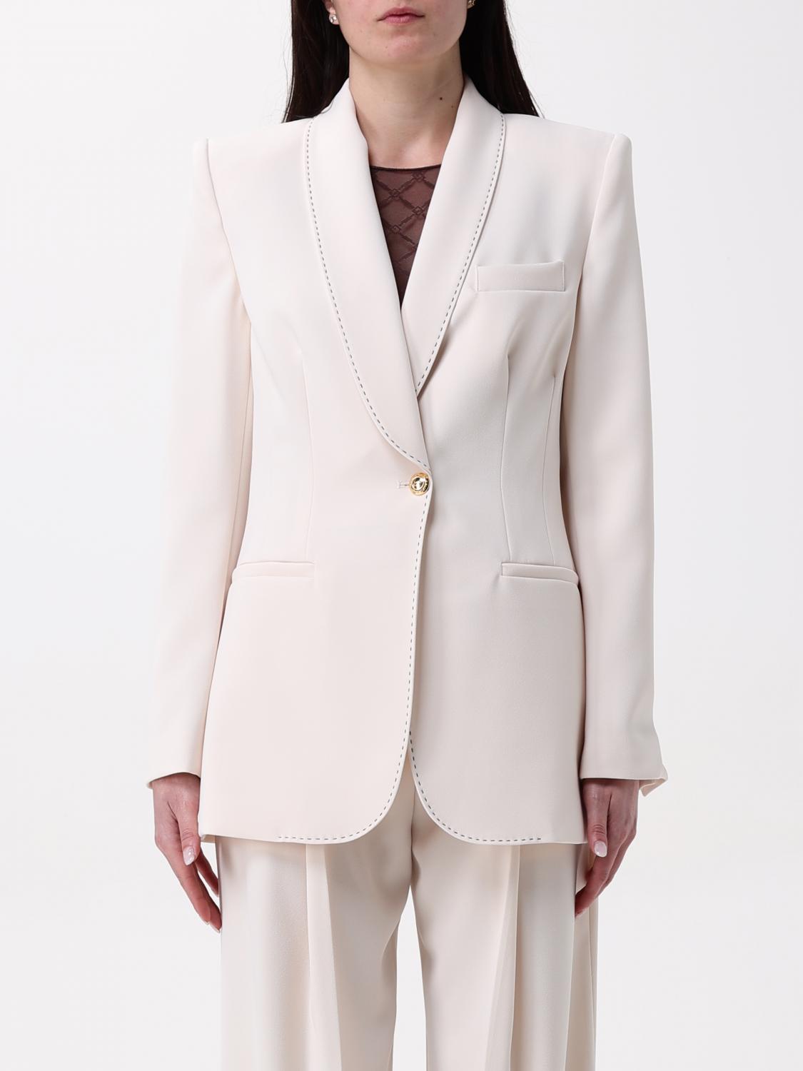 Elisabetta Franchi Blazer  Woman Color Butter In Butter