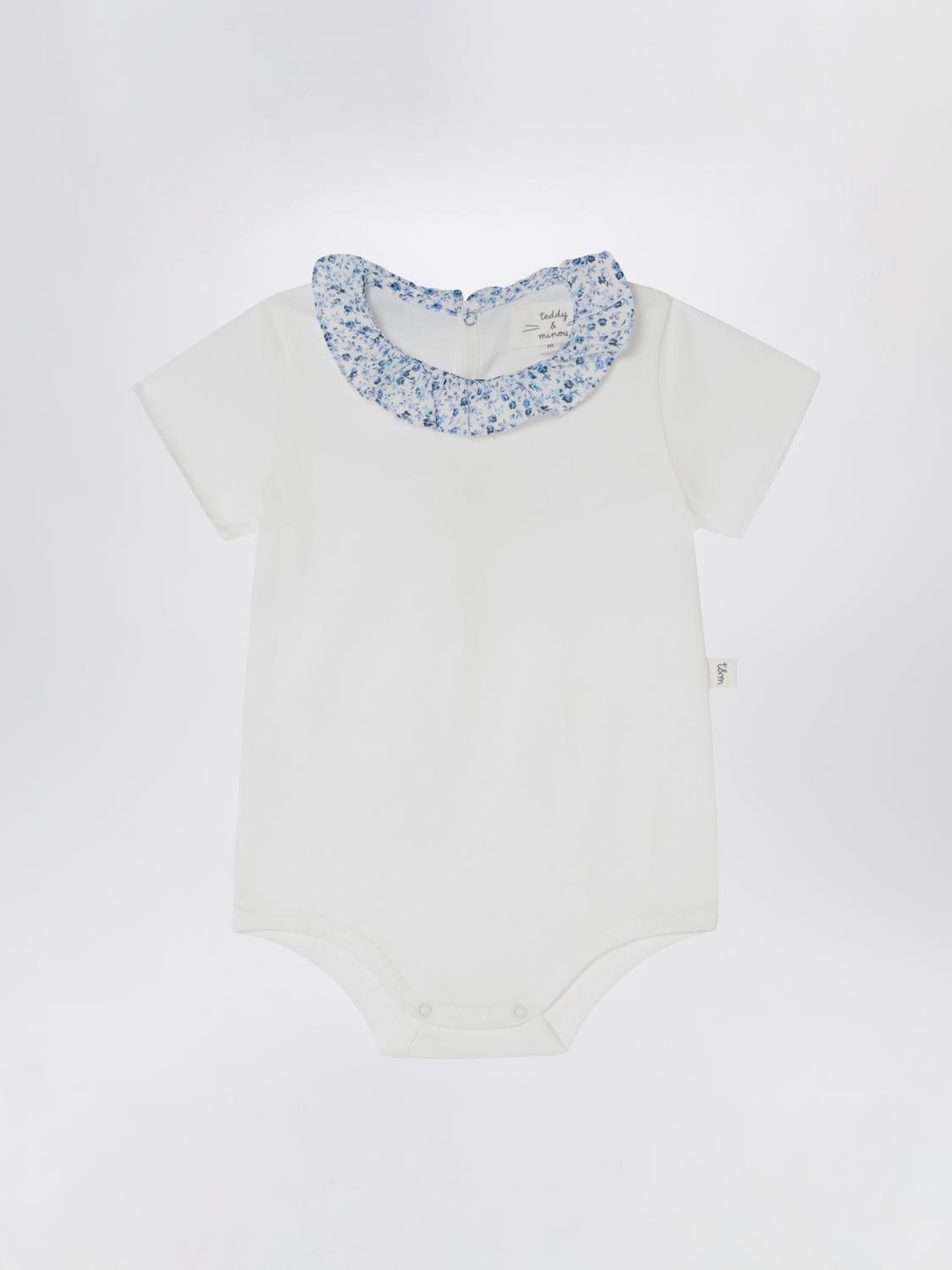 Teddy & Minou Bodysuit Kids Color Blue In Blue