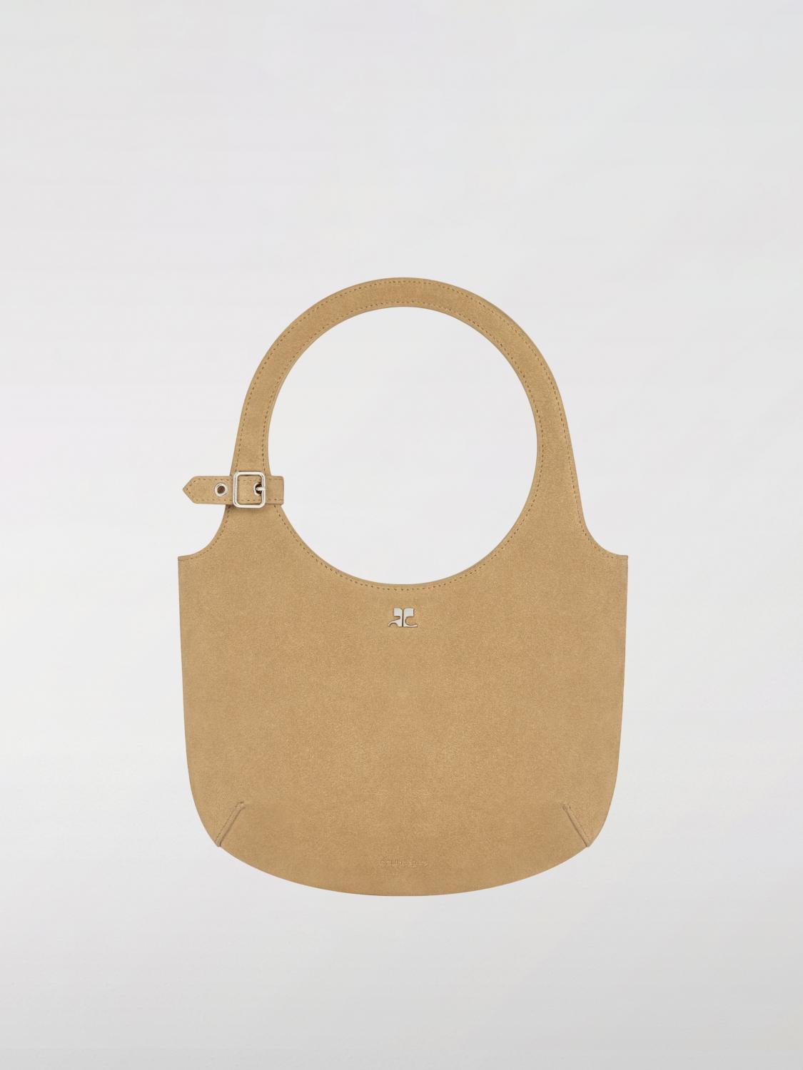 Courrèges Medium Holy Iced Shoulder Bag - Courreges - Leather - Yellow In Nude