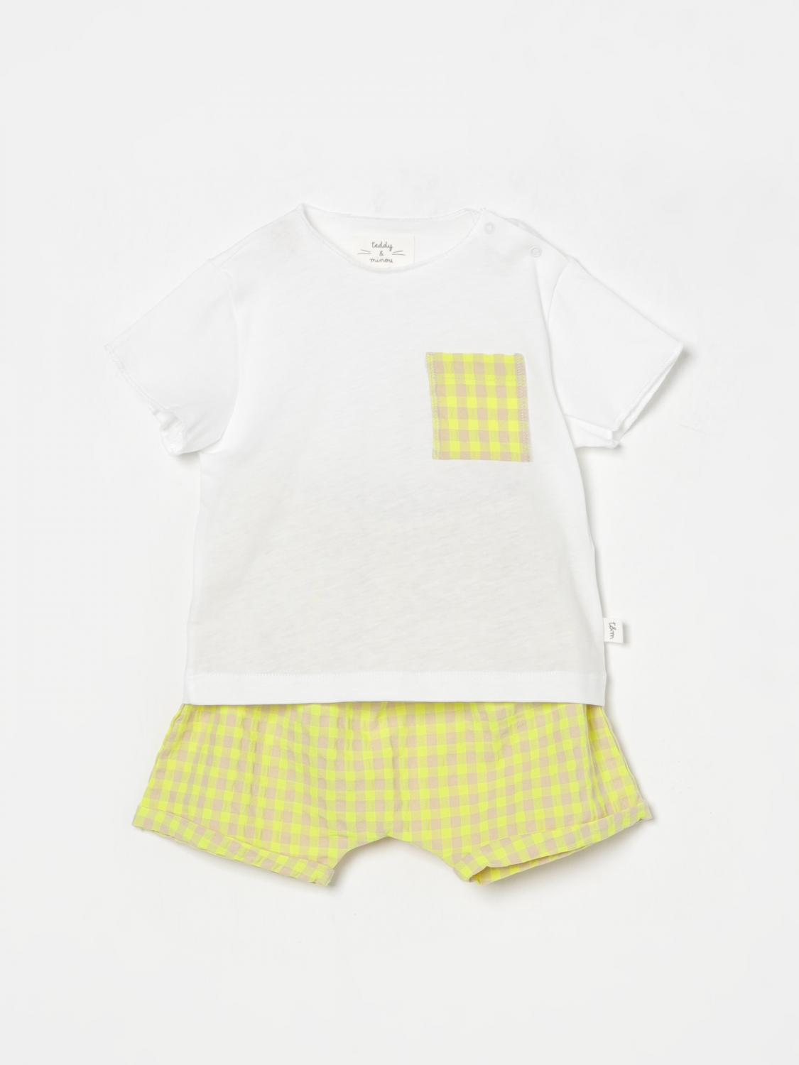 Teddy & Minou Jumpsuit Kids Color Yellow In Yellow