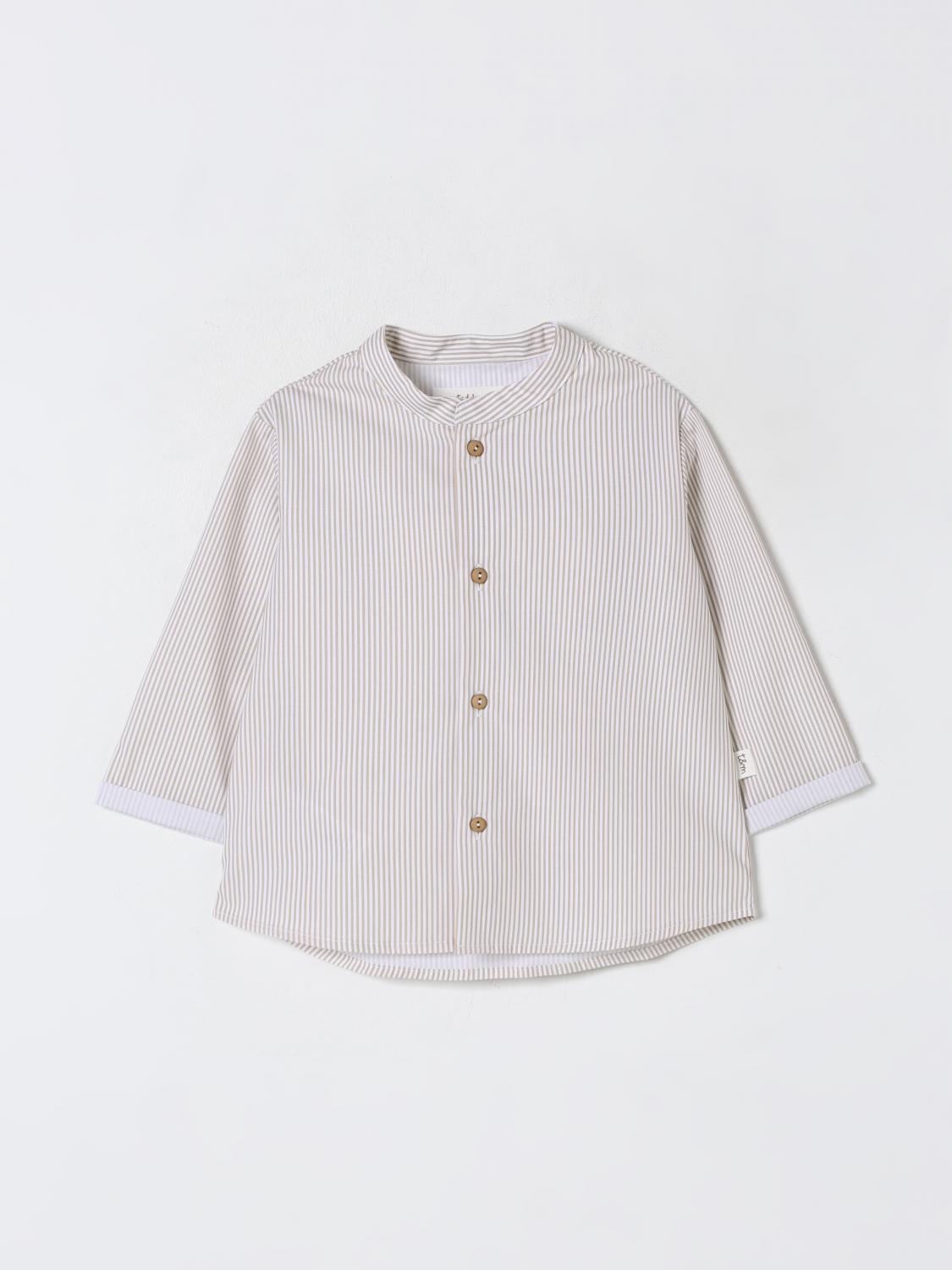 Teddy & Minou Shirt Kids Color Beige In Beige