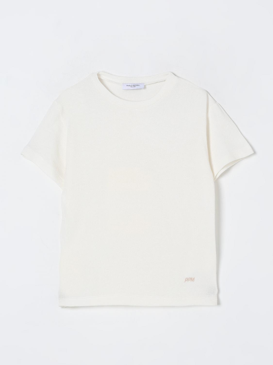 Paolo Pecora Sweater Kids Color Butter In Butter