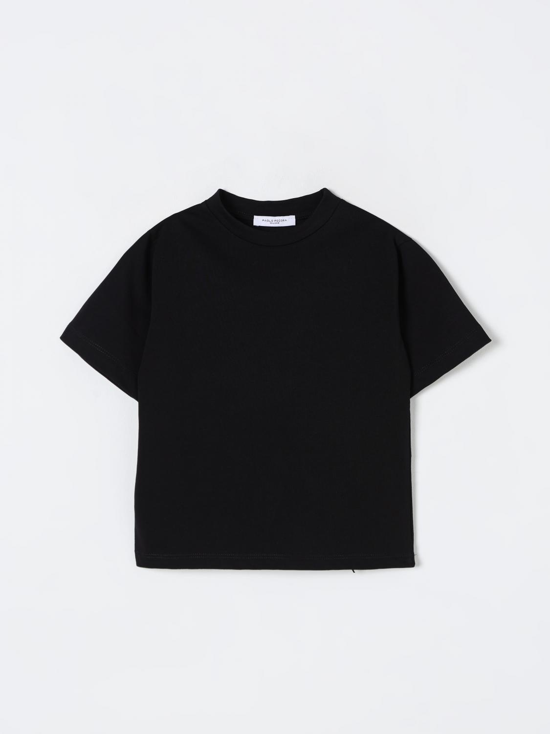 Paolo Pecora T-shirt Kids Color Black In Black