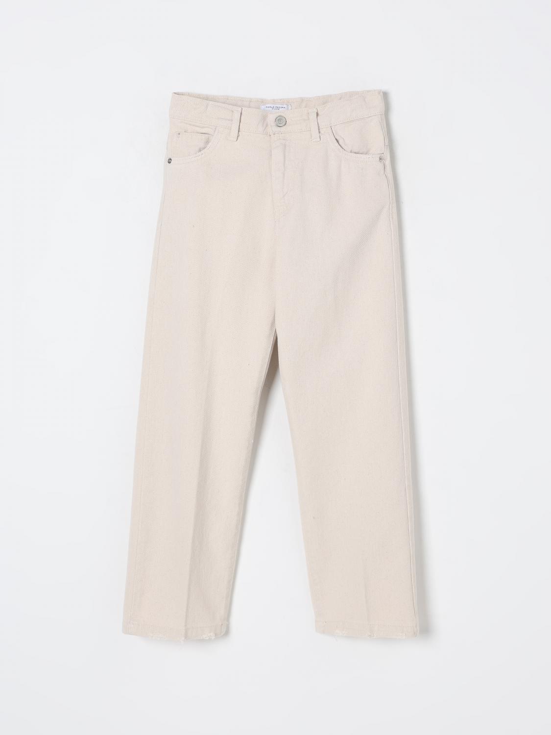 Paolo Pecora Sweater Kids Color Ecru In Ecru