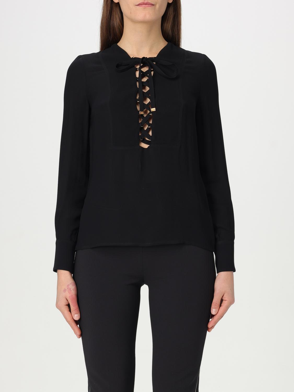 Shop Elisabetta Franchi Top  Woman Color Black