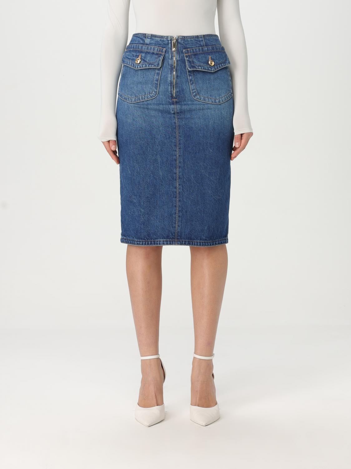 Elisabetta Franchi Skirt Woman Color Blue In Blue