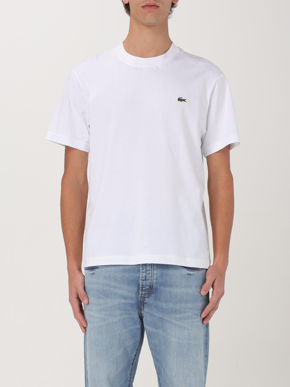 Lacoste Classic Fit Cotton Jersey T-shirt  - M - 4 In White