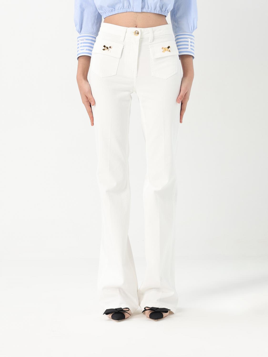 ELISABETTA FRANCHI JEANS ELISABETTA FRANCHI WOMAN COLOR WHITE G54473001