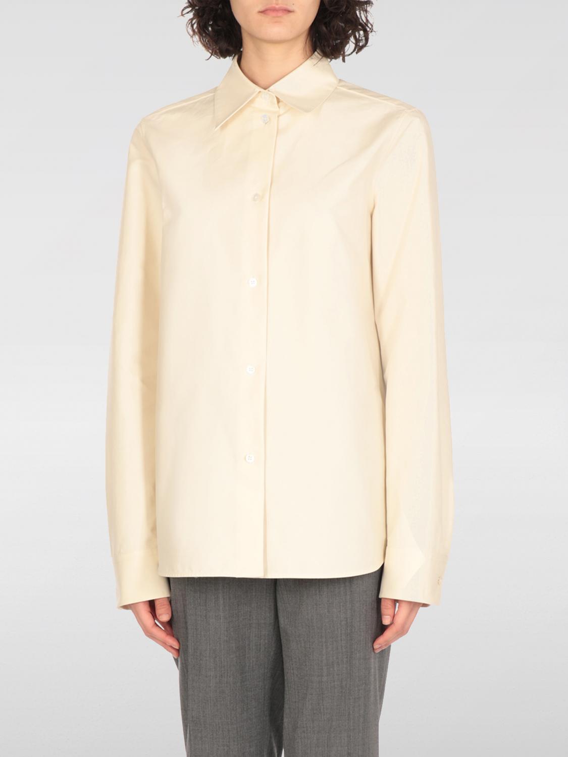 Shop Jil Sander Shirt Woman Color Ivory