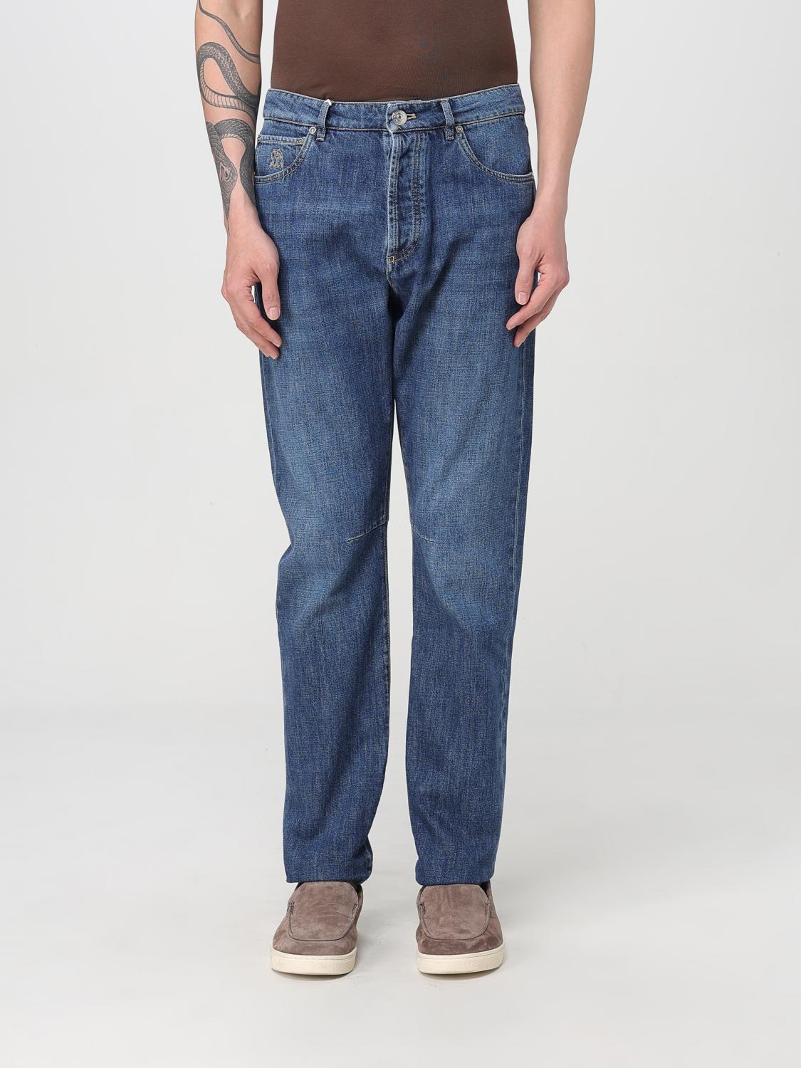 Brunello Cucinelli Jeans  Men Color Blue In Denim