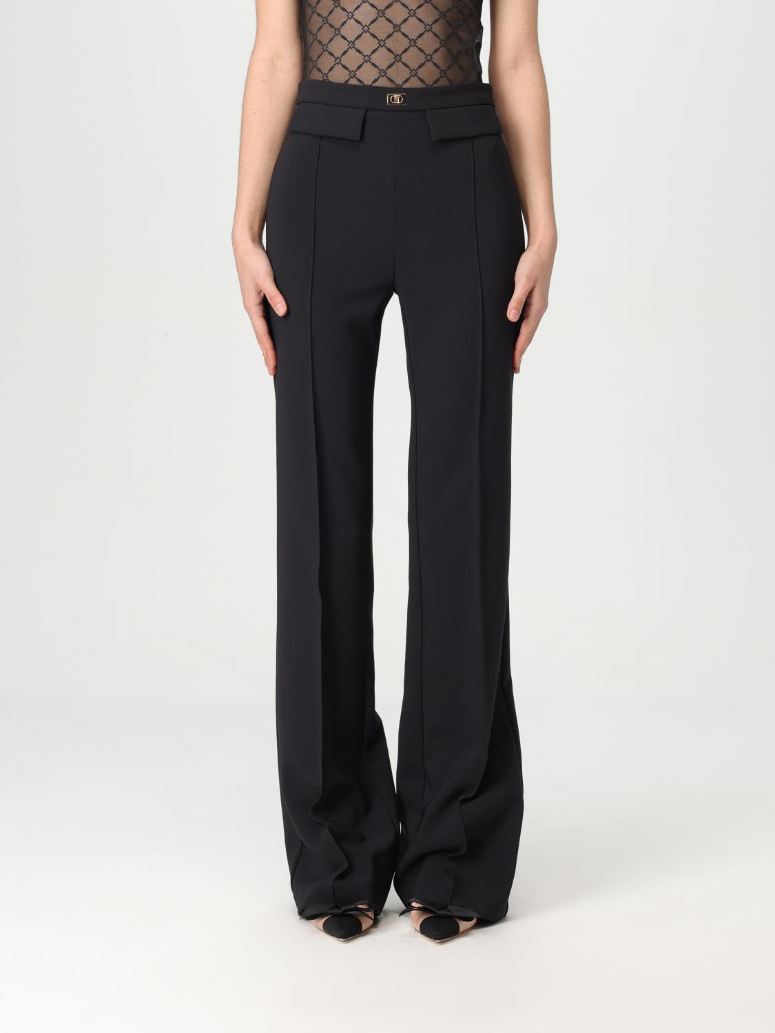 Shop Elisabetta Franchi Pants Woman Color Black
