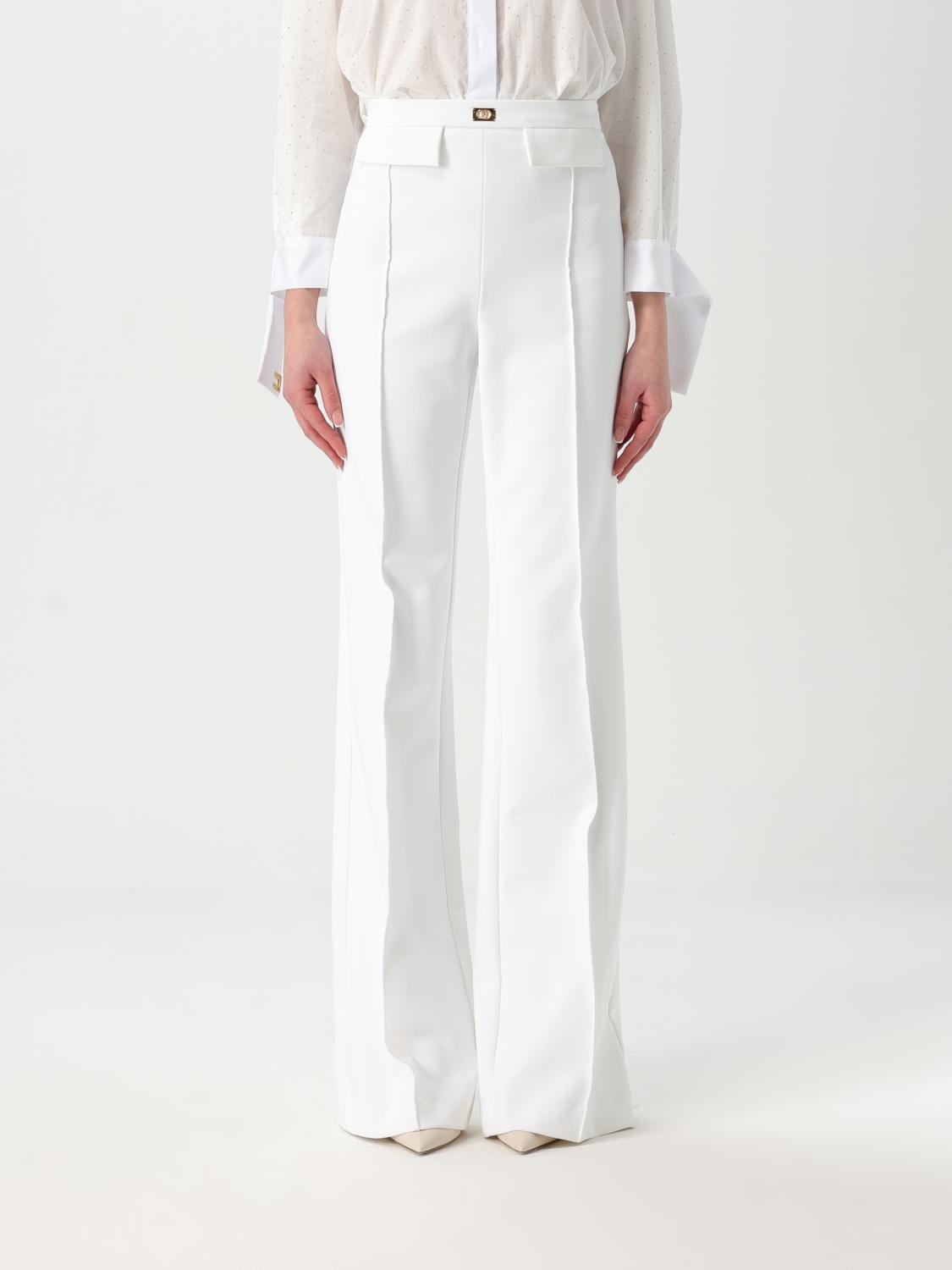ELISABETTA FRANCHI PANTS ELISABETTA FRANCHI WOMAN COLOR IVORY G54583044