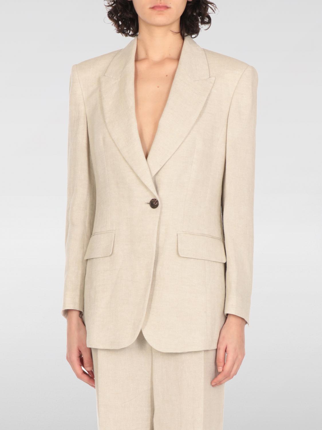 Brunello Cucinelli Blazer  Woman Color Beige