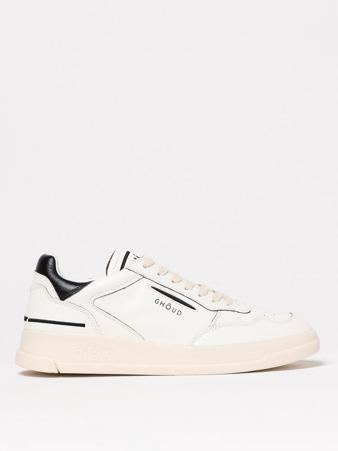 Ghoud Black And White Tweener Leather Sneakers In Butter