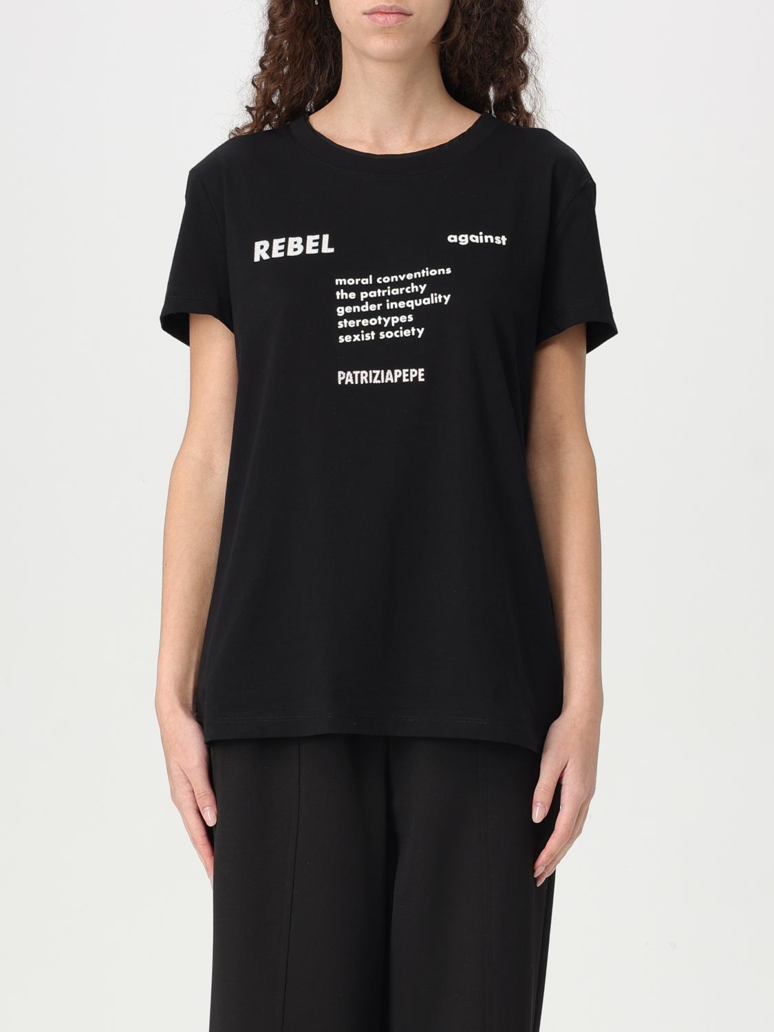 PATRIZIA PEPE T-SHIRT PATRIZIA PEPE WOMAN COLOR BLACK G54763002