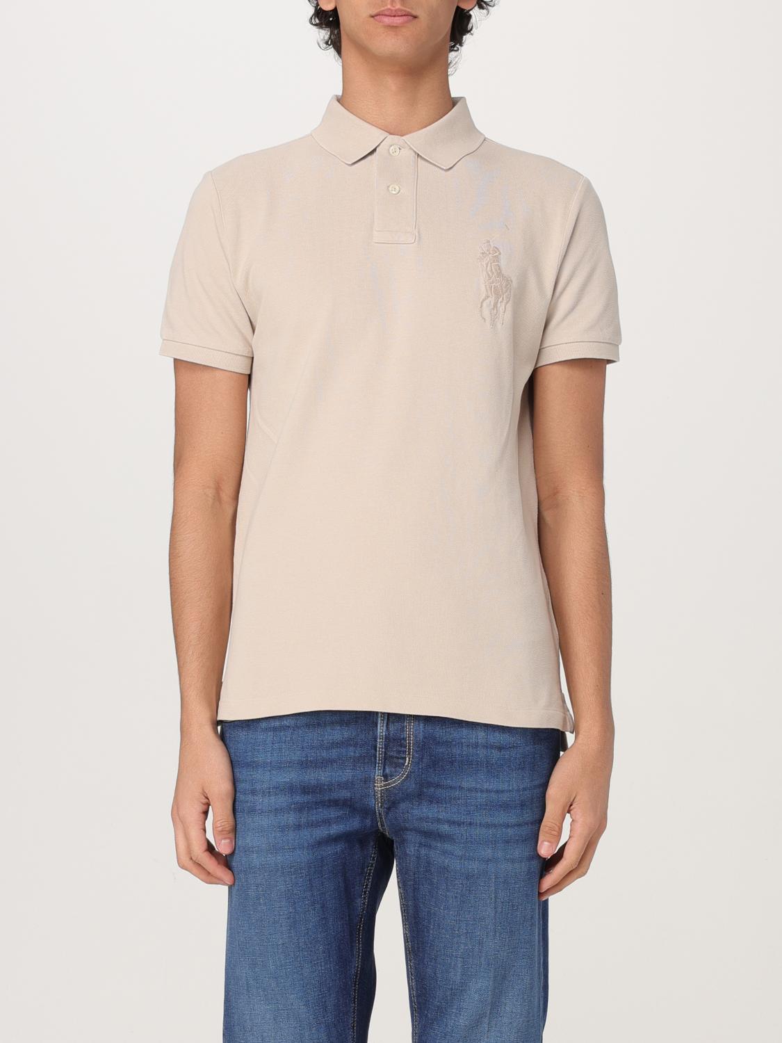 Polo Ralph Lauren Polo Shirt Men Color Grey In Grey