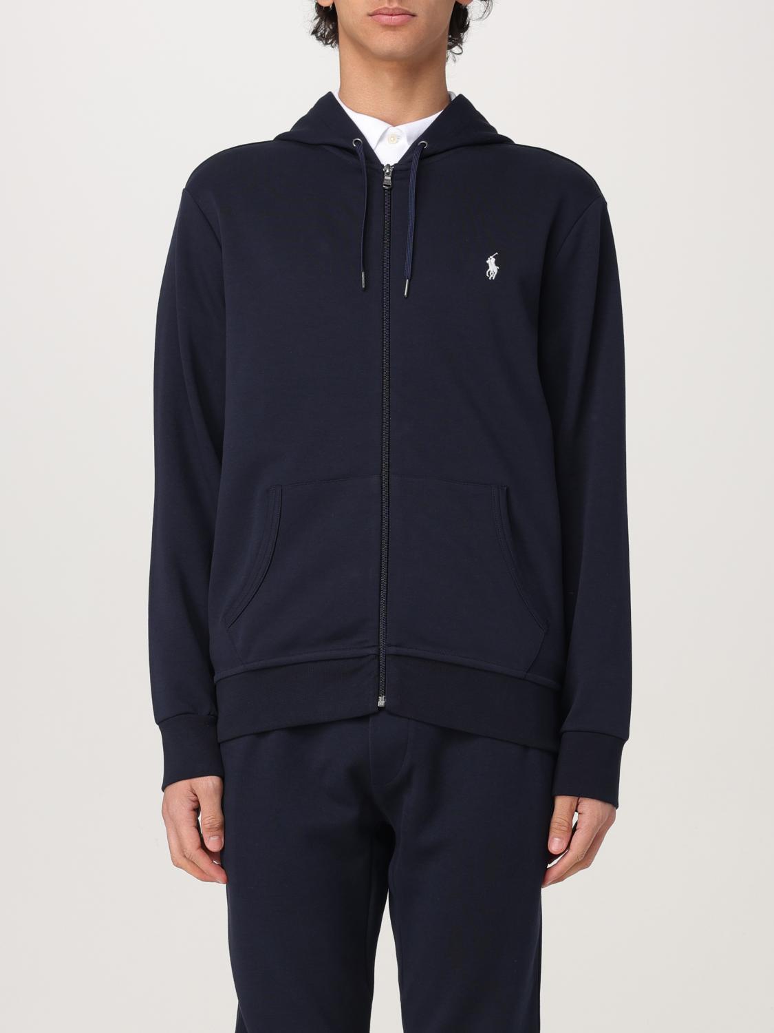 Polo Ralph Lauren Man Sweatshirt Midnight Blue Size Xxl Cotton, Polyester In Blue