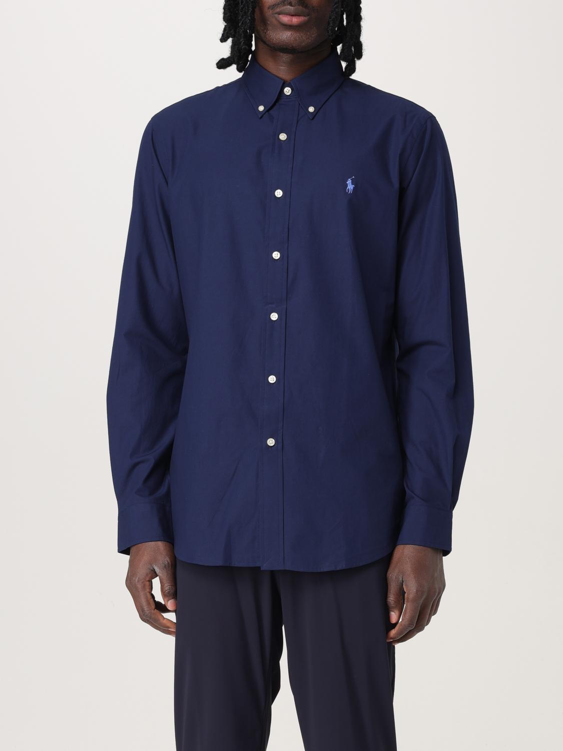 Shop Polo Ralph Lauren Shirt Men Color Blue