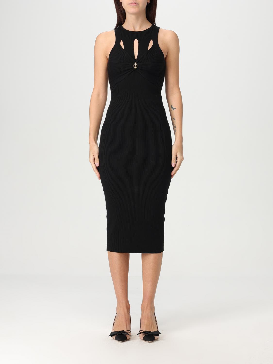 Elisabetta Franchi Dresses Blacks And Greys In Black