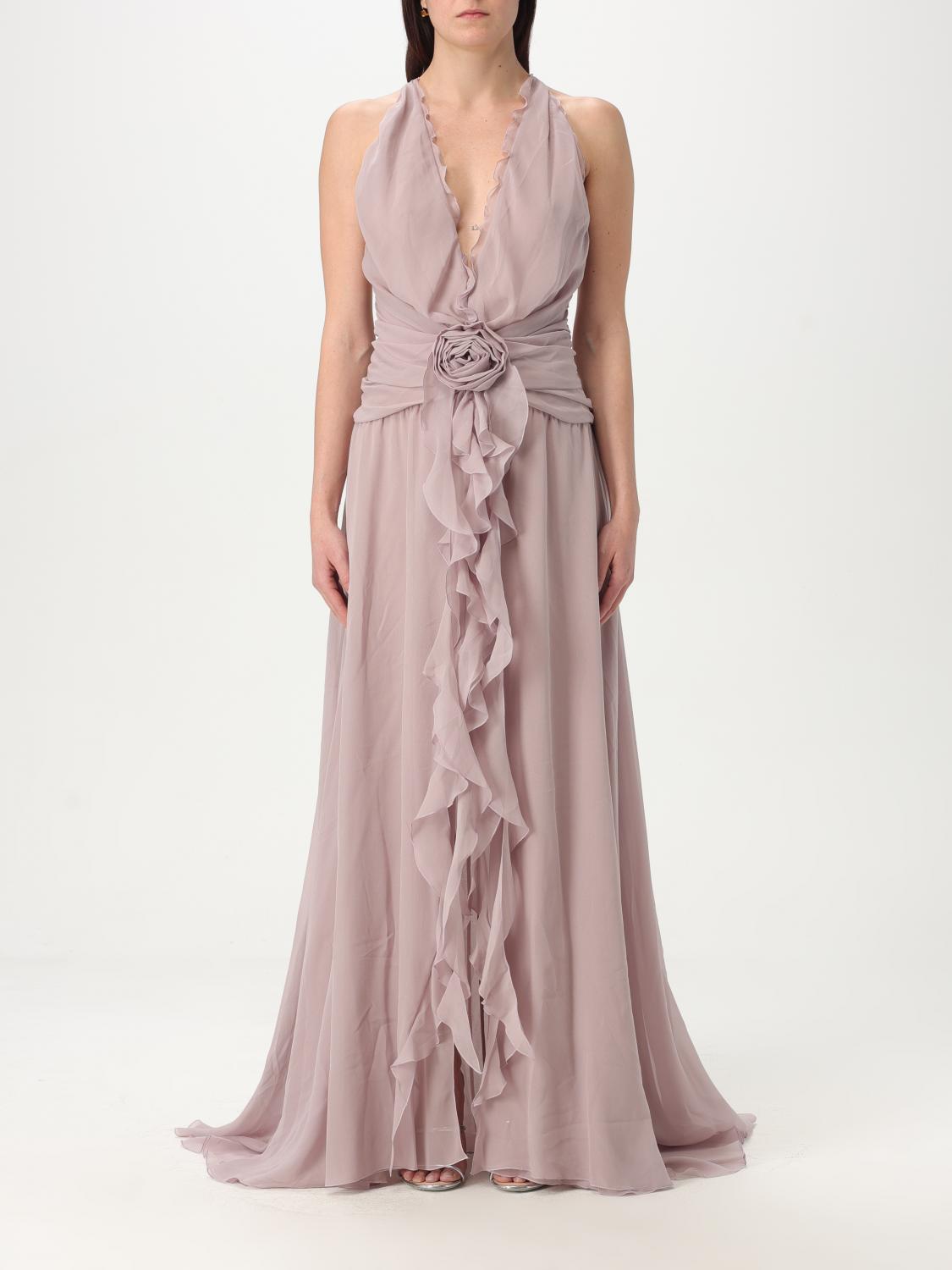 Blumarine Silk Suits & Dresses In Grey