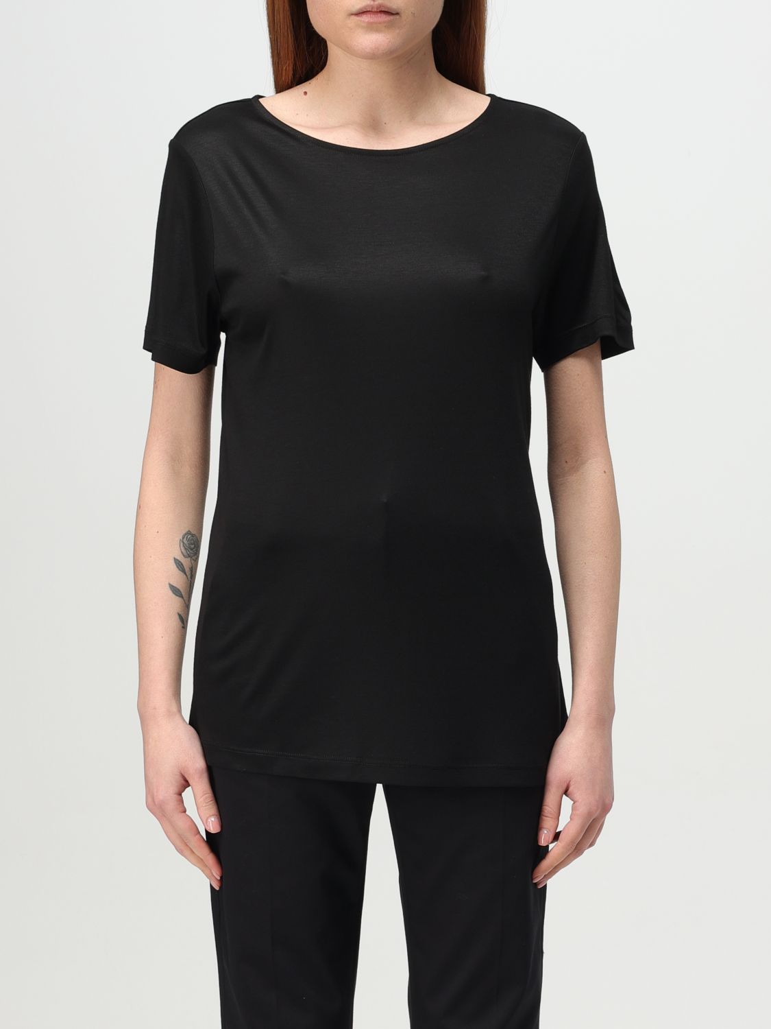 Fay Polo Shirt Woman Color Black In Black
