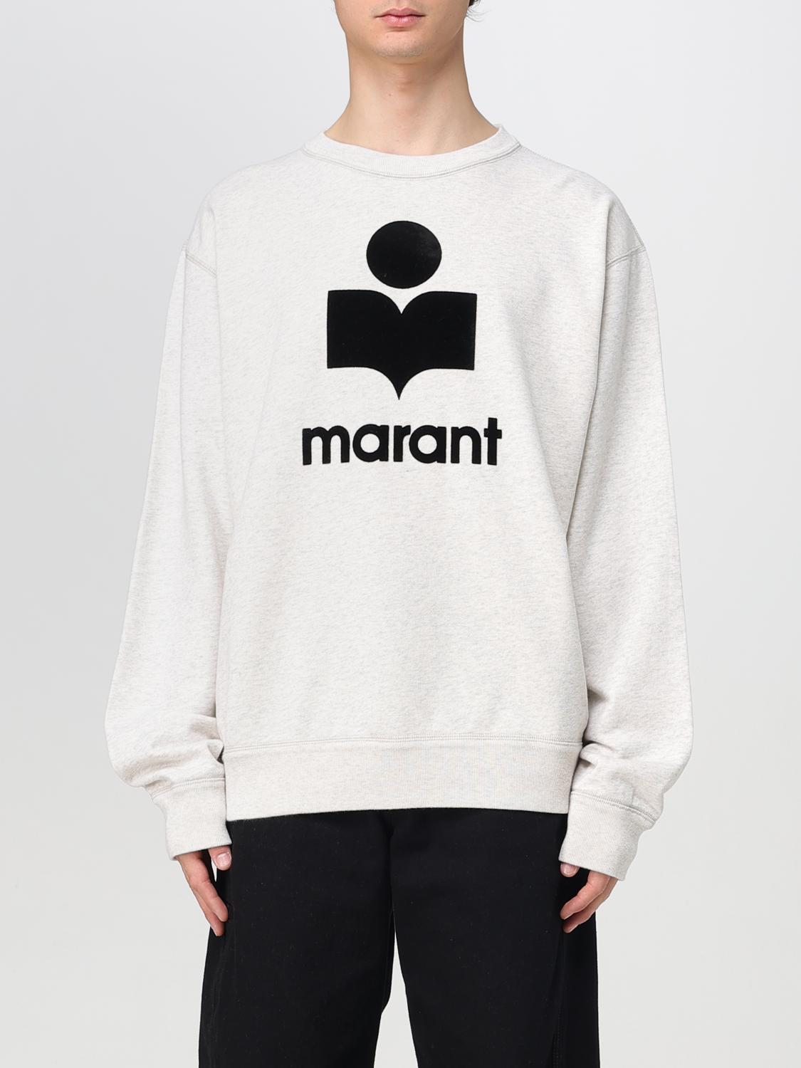 Isabel Marant Marant Mikoy Flocked Logo Sweatshirt In Pink