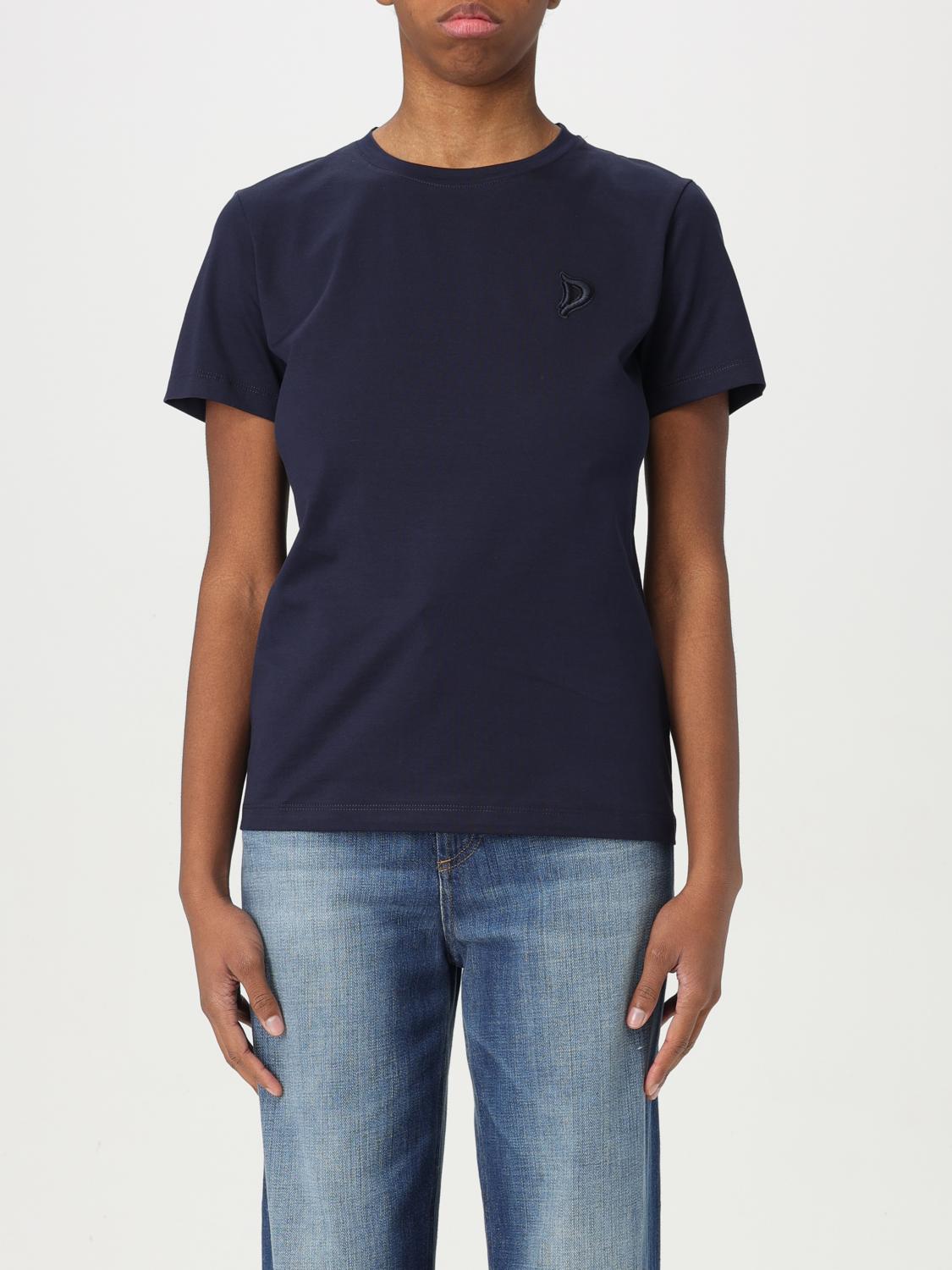 Dondup Embroidered Logo T-shirt In Blue