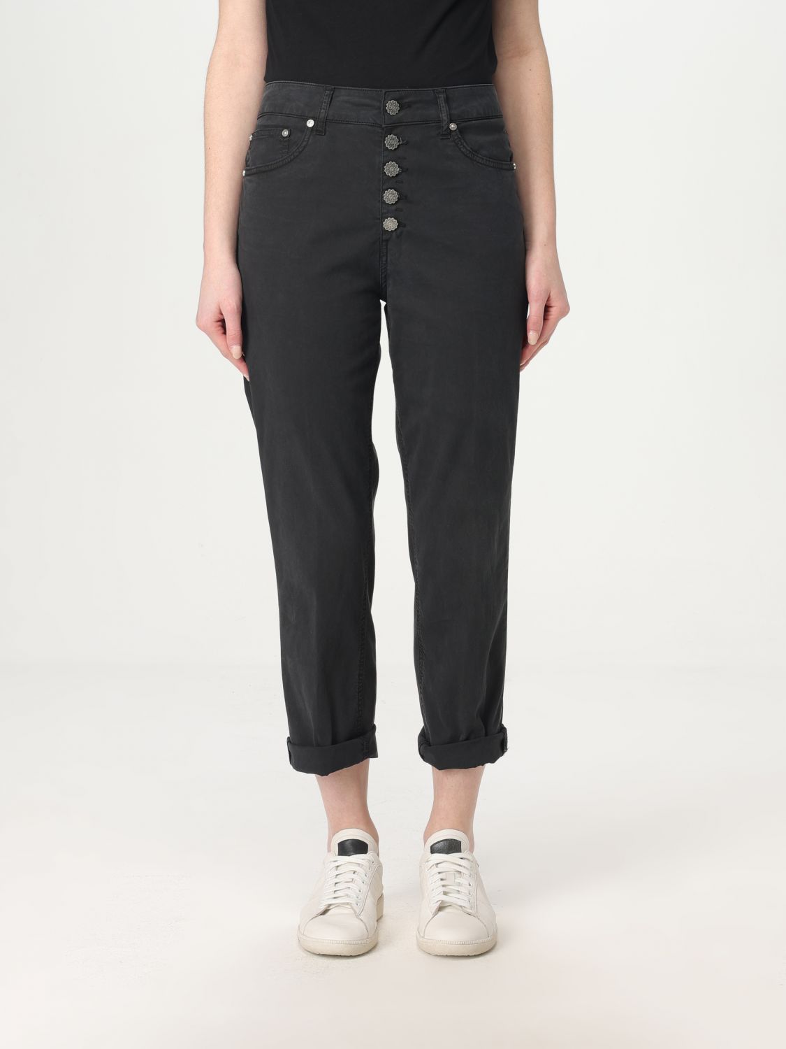 Shop Dondup Pants Woman Color Black