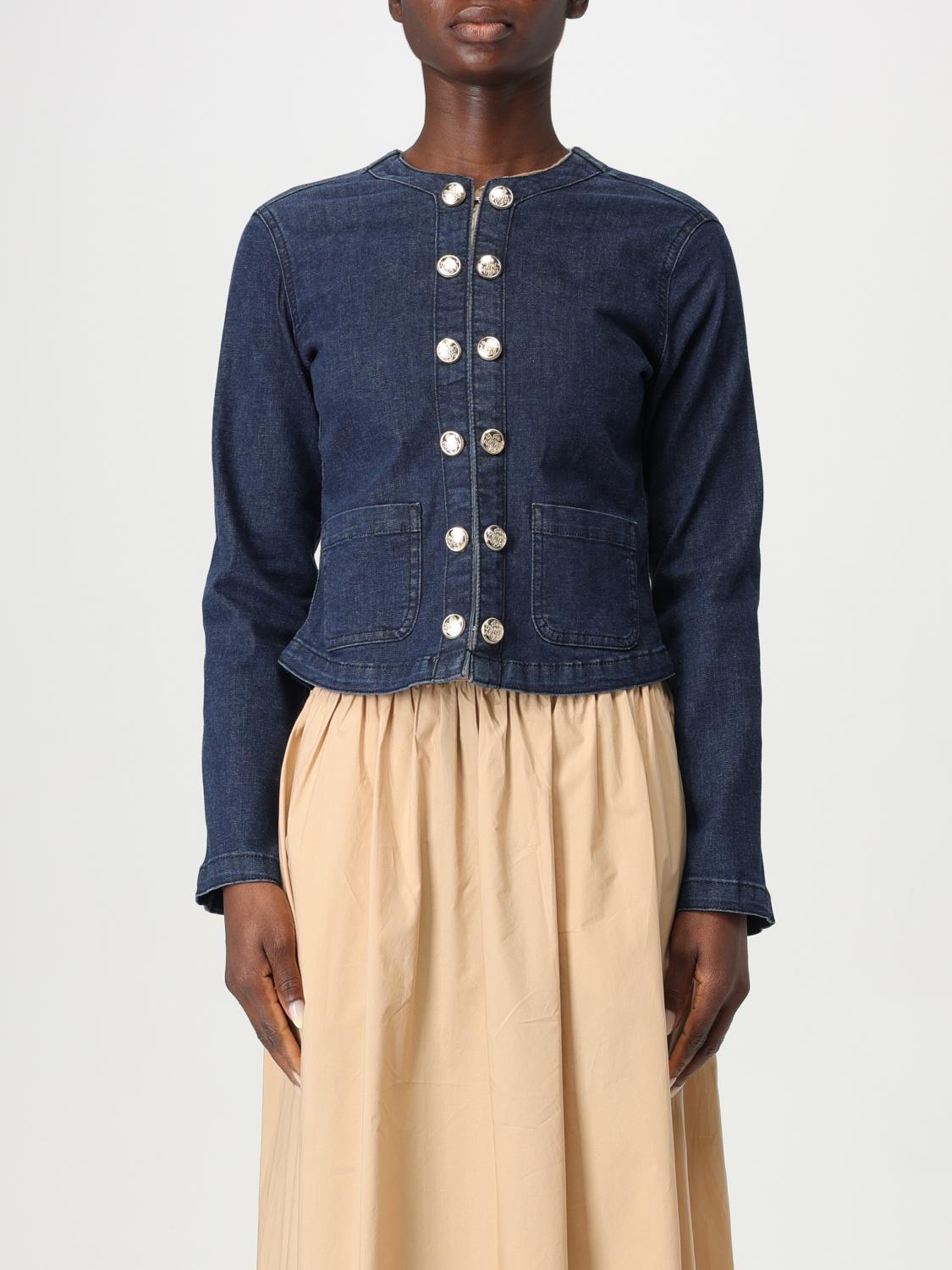 Liu •jo Liu Jo Jacket With Double Buttons In Blue