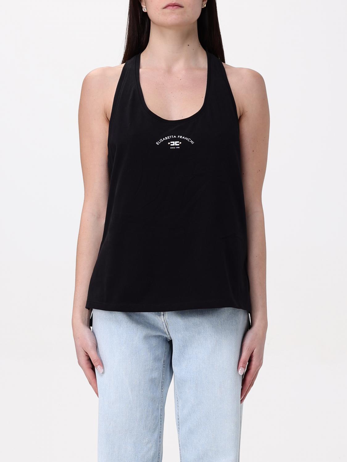 Elisabetta Franchi T-shirts And Polos In Black