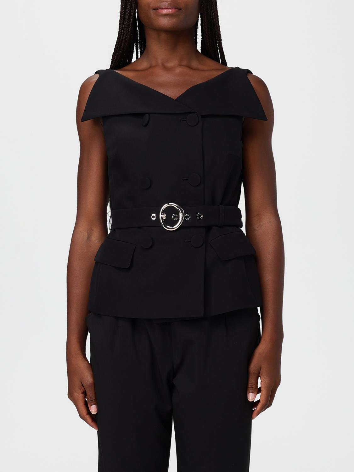 Liu •jo Waistcoat Liu Jo Woman Color Black In Black