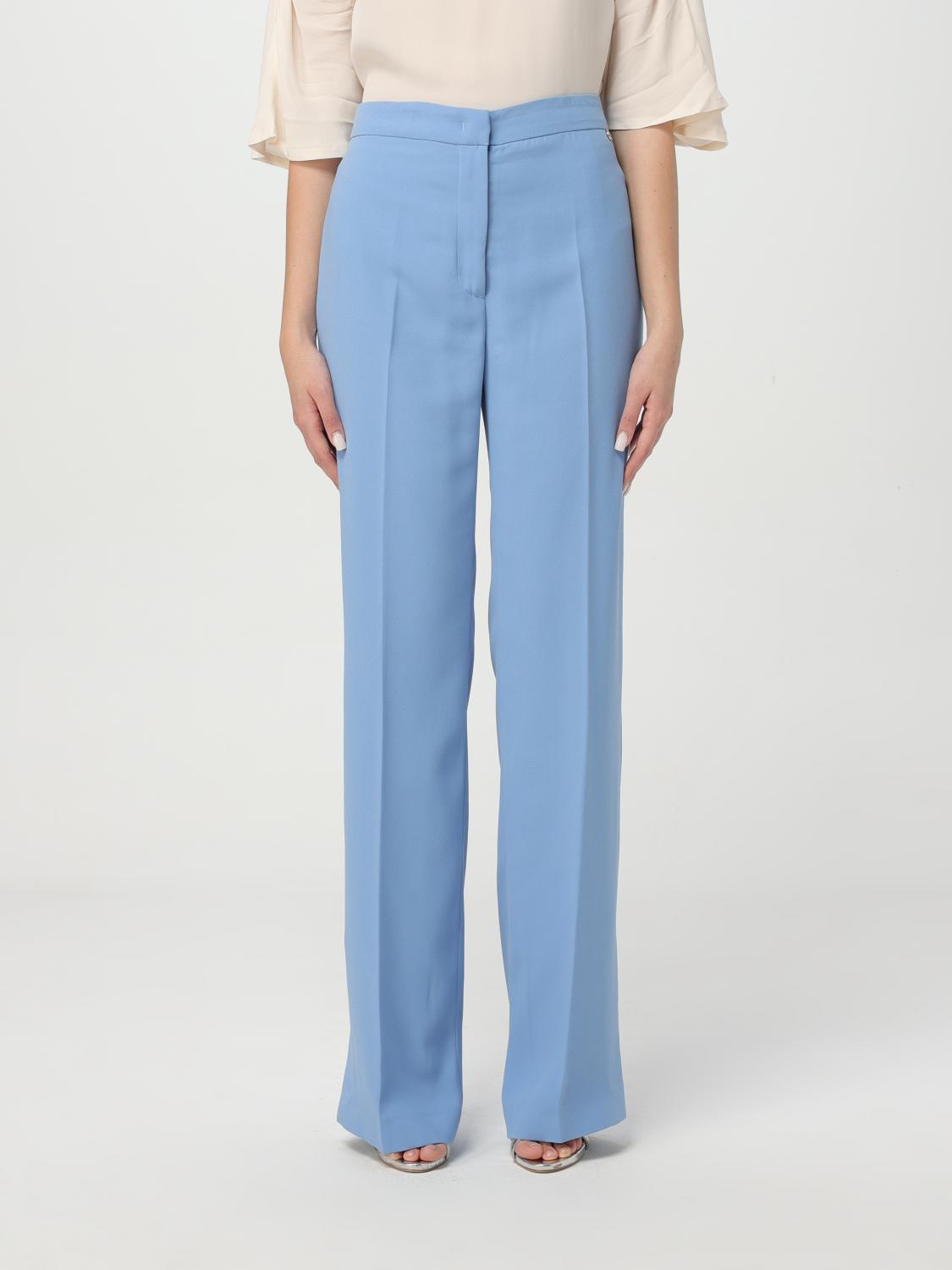 Shop Liu •jo Pants Liu Jo Woman Color Sky Blue