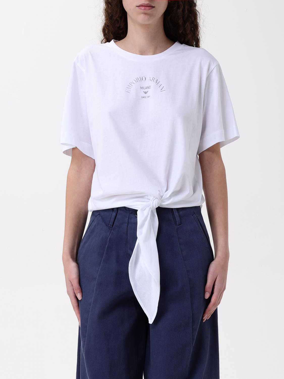 EMPORIO ARMANI T-SHIRT EMPORIO ARMANI WOMAN COLOR WHITE G55045001
