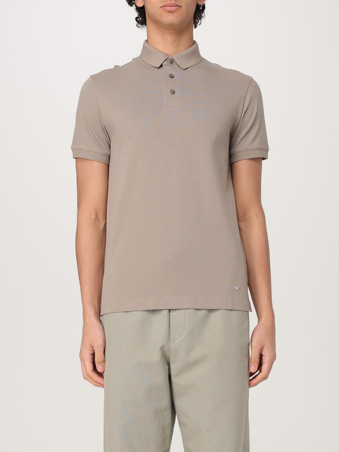 Emporio Armani Herren Beige Polo Shirt Men Color