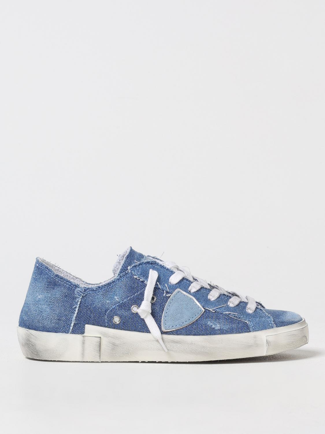 Philippe Model Sneakers Woman Color Denim In Denim