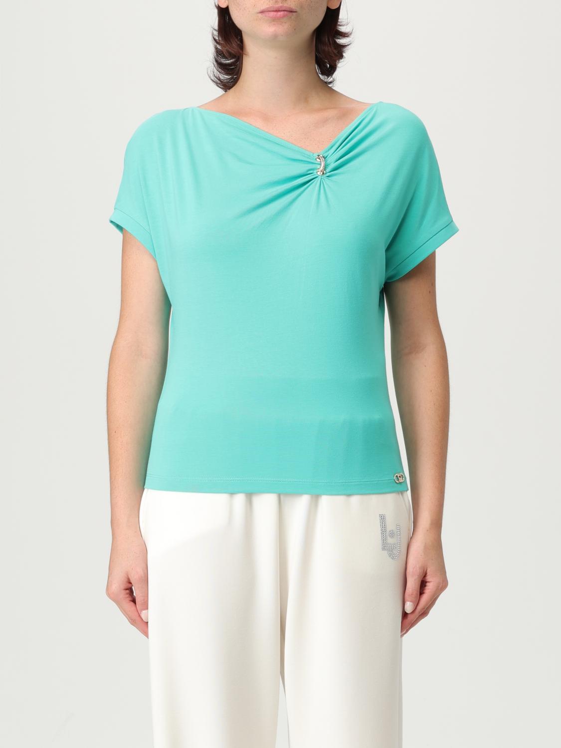 Liu •jo T-shirt Liu Jo Woman Color Water In Blue