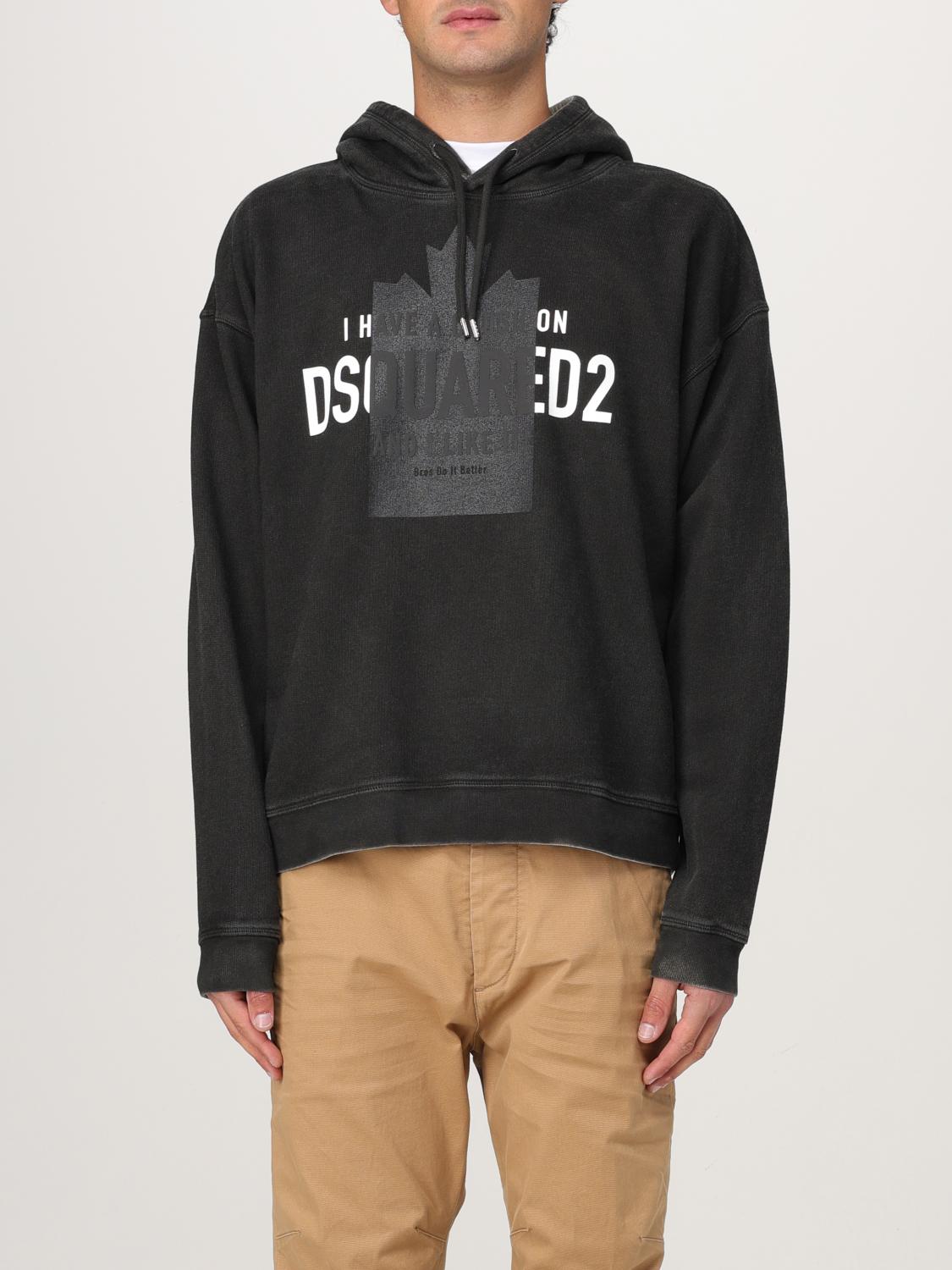 DSQUARED2 SWEATSHIRT DSQUARED2 MEN COLOR BLACK G55223002