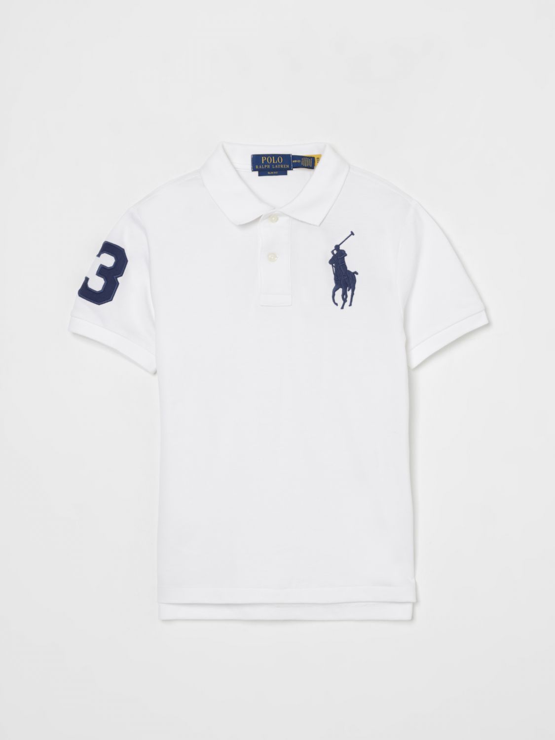 Polo Ralph Lauren Big Pony Cotton Mesh Polo Shirt In ホワイト