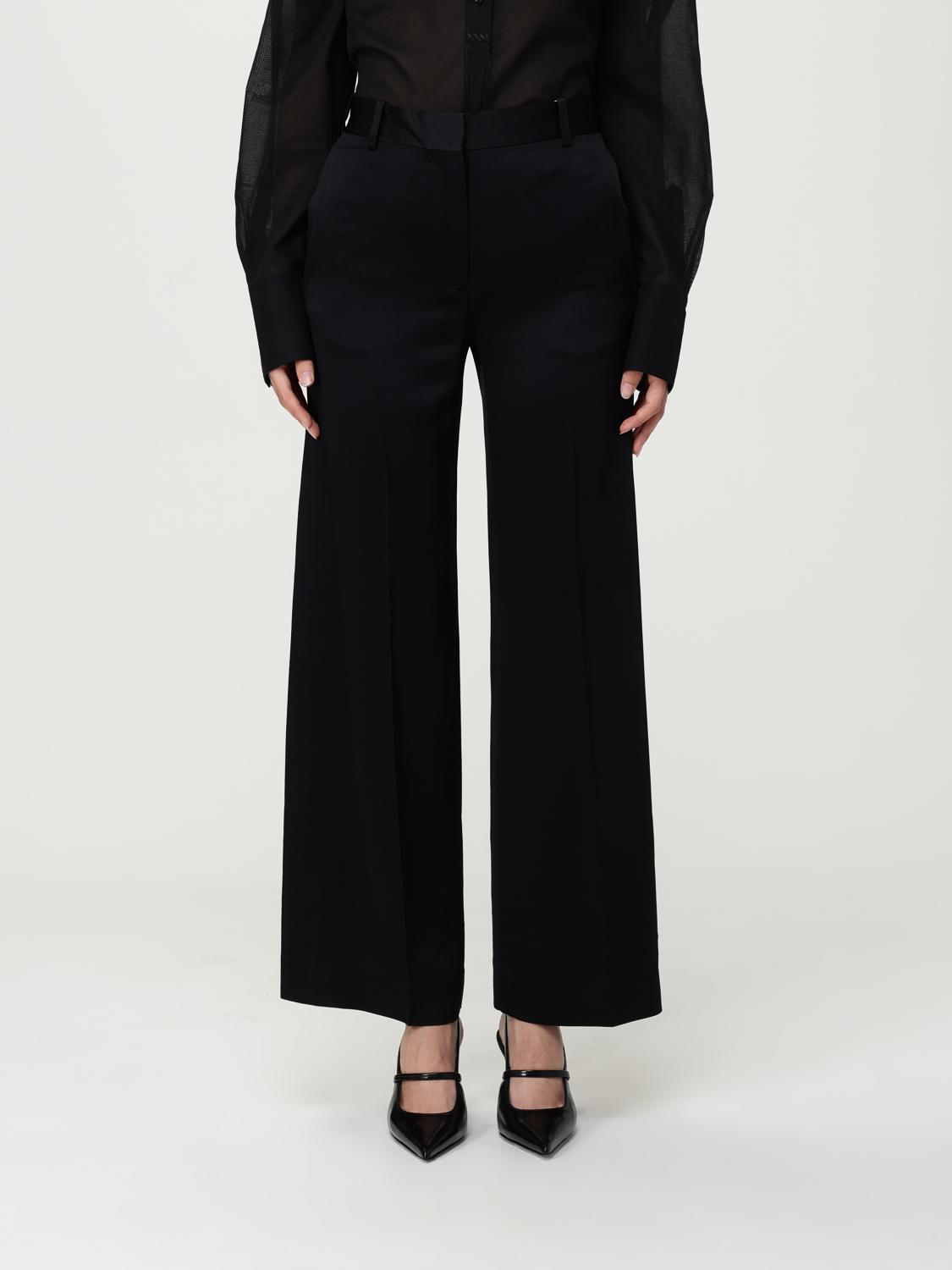 Totême Black Relaxed Trousers In Black