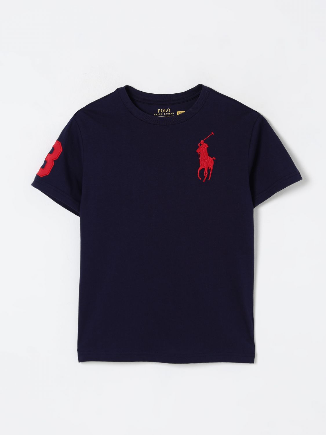Polo Ralph Lauren Big Boys Big Pony Cotton Jersey T-shirt In Blue