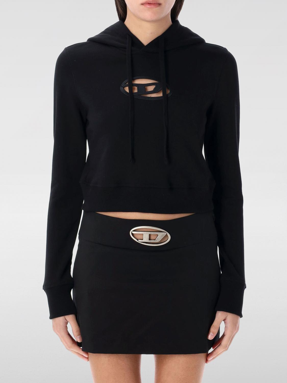 Shop Diesel Sweatshirt Woman Color Black