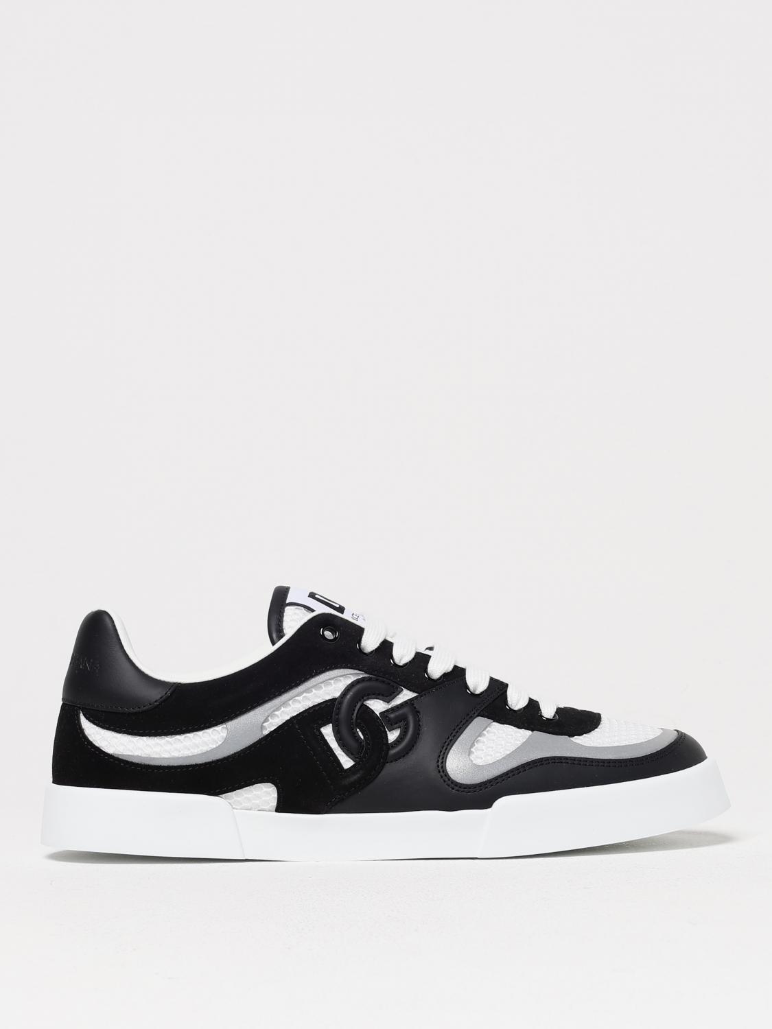 Dolce & Gabbana Round Head Low-cut Sneakers In White