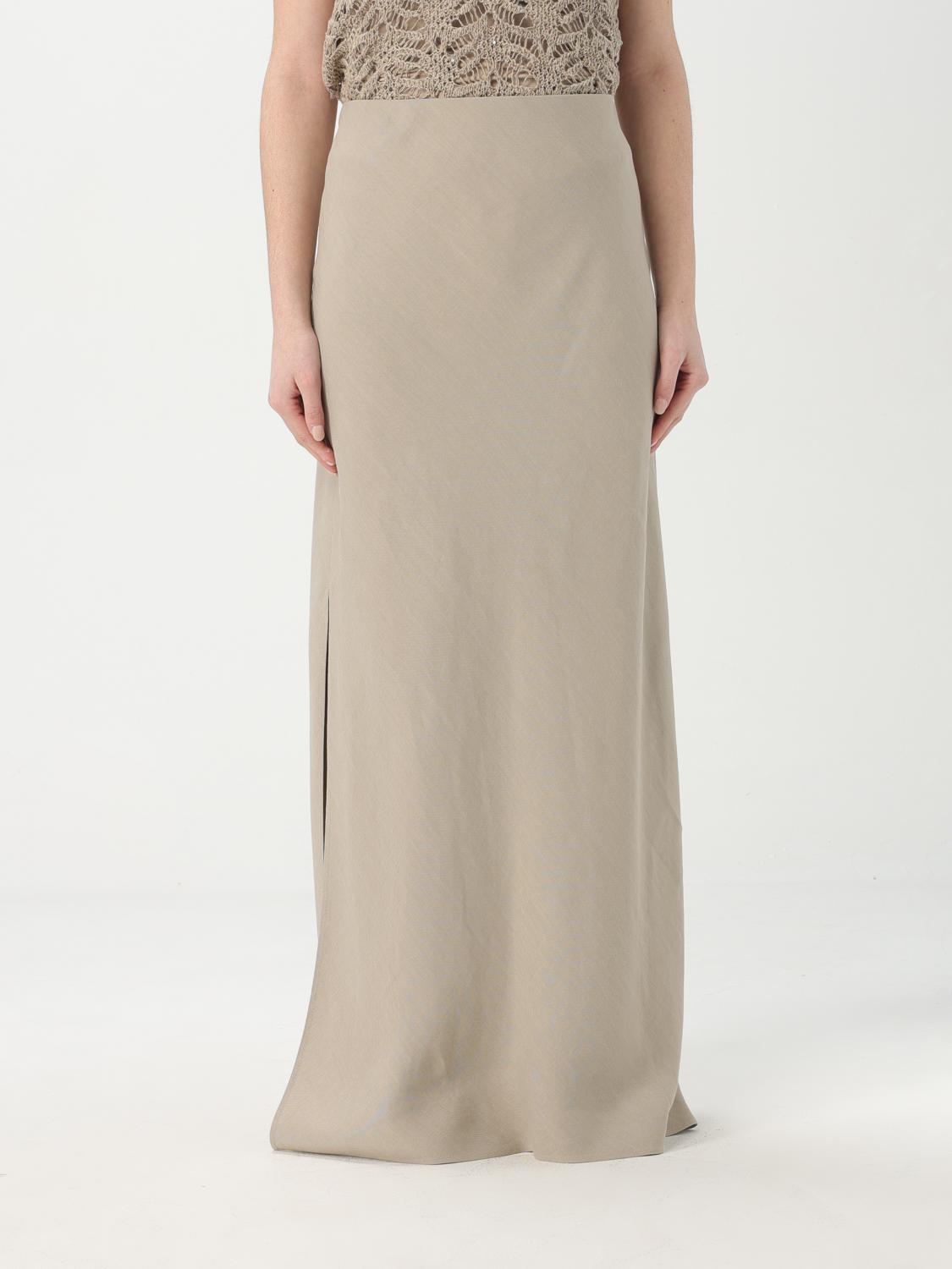 Brunello Cucinelli Skirt  Woman Color Beige In Beige