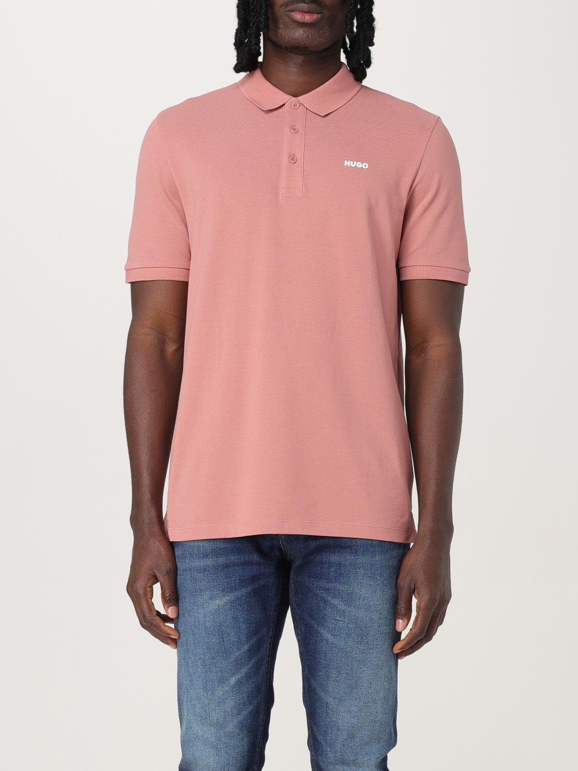 Hugo Boss Hugo Donos 222 Polo T Shirt Pink In Pink