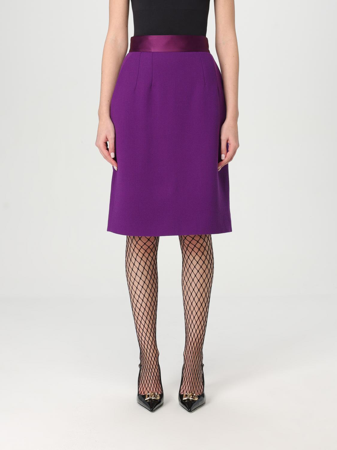 DOLCE & GABBANA SKIRT DOLCE & GABBANA WOMAN COLOR VIOLET G55338019