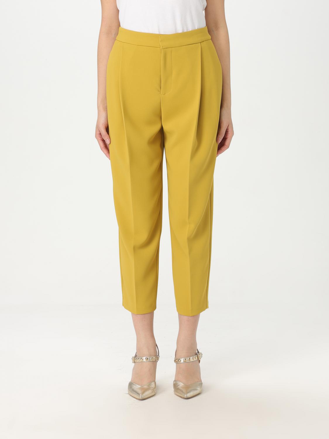 Elisabetta Franchi Hose  Damen Farbe Gelb In Gelb