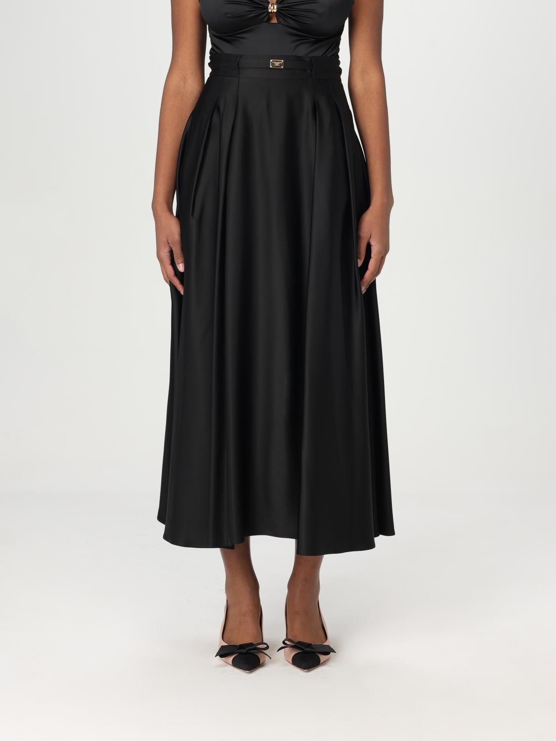 Elisabetta Franchi Skirt Woman Color Black In Black