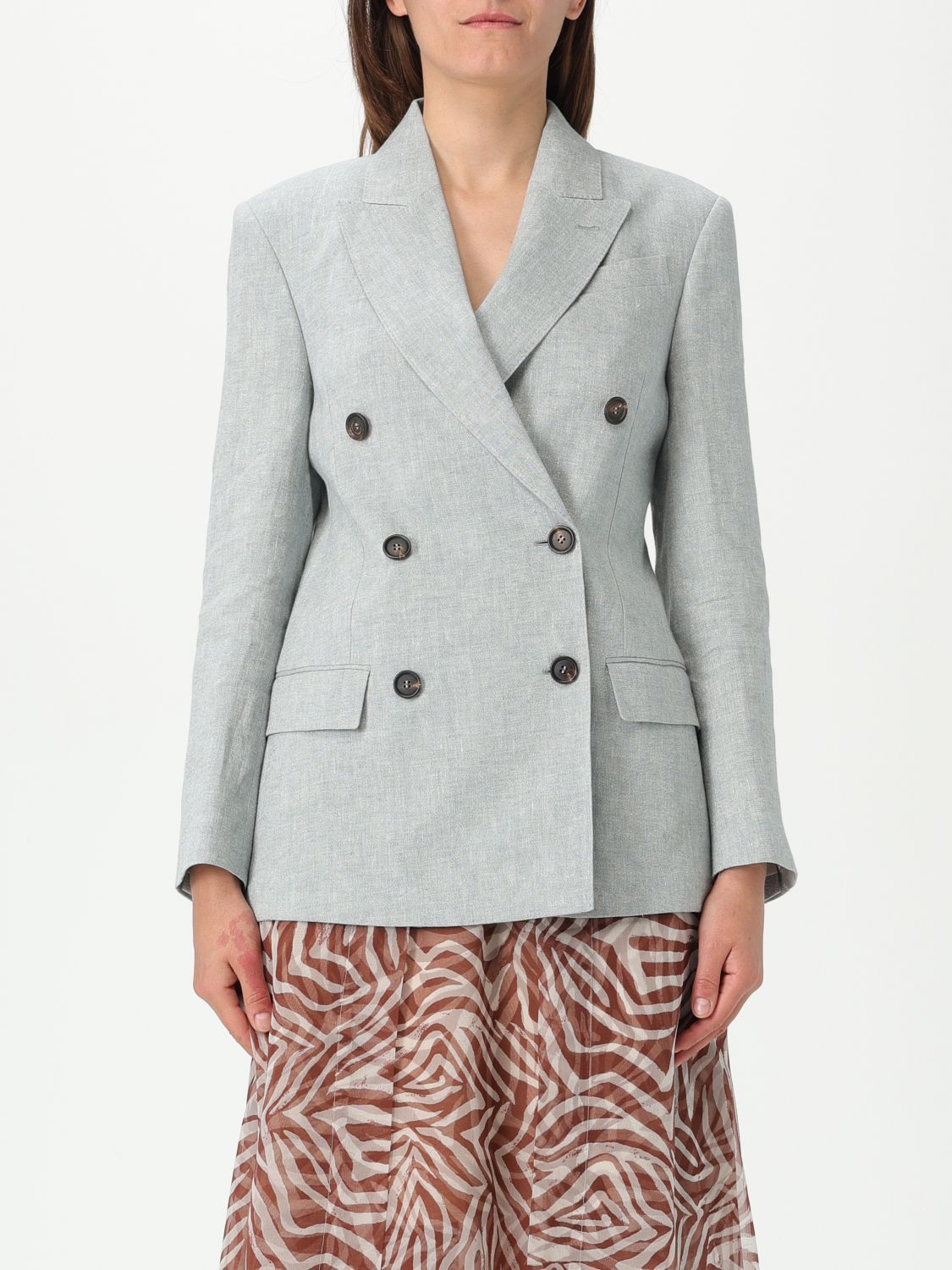 Brunello Cucinelli Blazer  Woman Color Grey