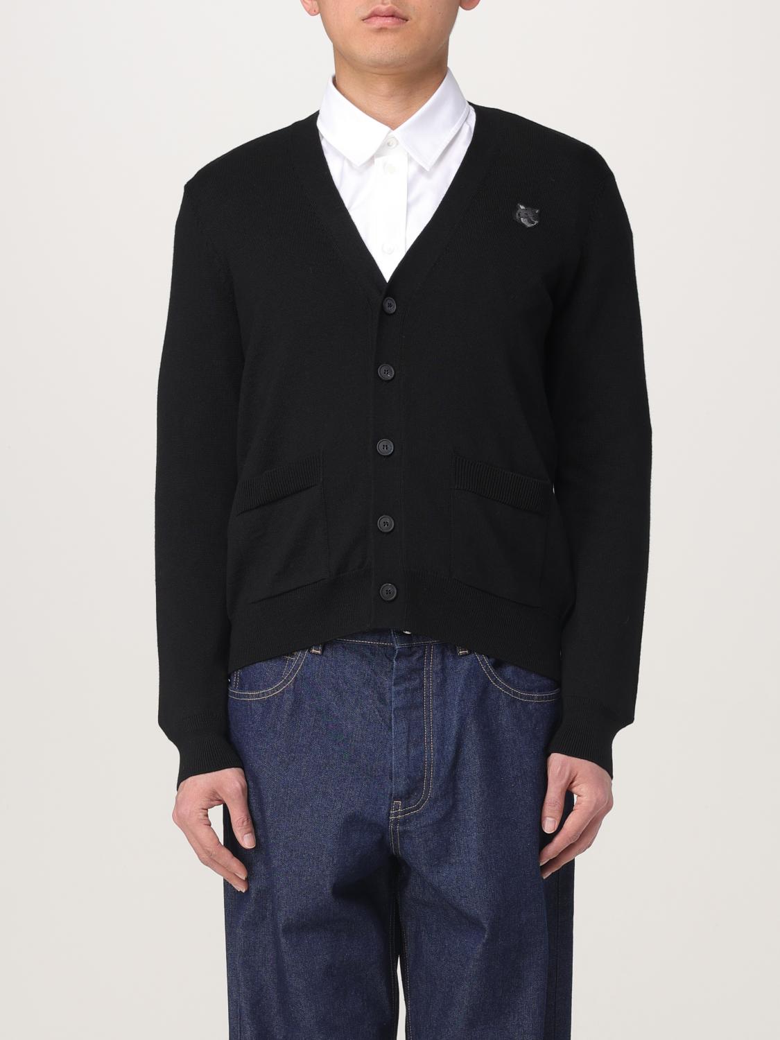 Maison Kitsuné Cardigan  Men Color Black In Schwarz