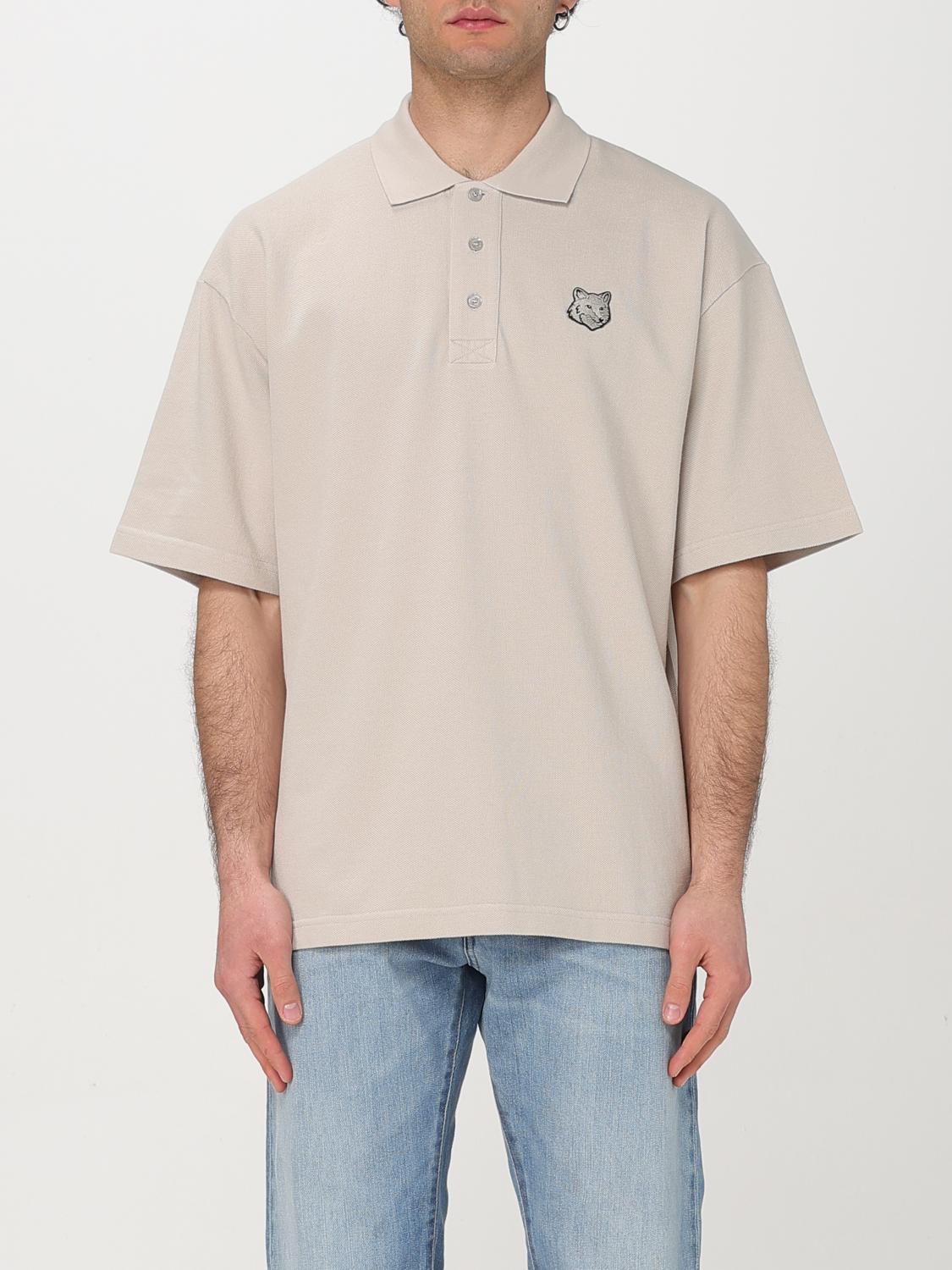 Maison Kitsuné Polo Shirt  Men Color Beige In Beige